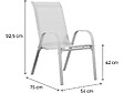 HABITAT ET JARDIN - Fauteuil jardin Textilène "Cordoba" - Phoenix - Gris clair - Lot de 2 - vignette