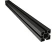 HABITAT ET JARDIN - Kit Clôture 1.6 x 1.2m composite - Kit de fixation offert - Marron - vignette