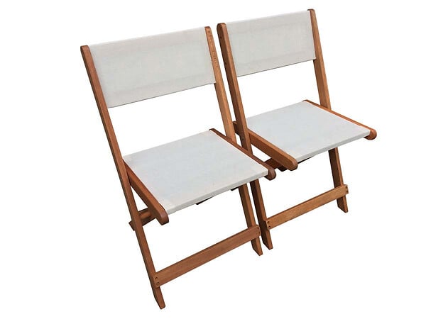 HABITAT ET JARDIN - Table et chaises de jardin en bois exotique  "Séoul" - 1 Table + 6 chaises - Maple - Beige - large