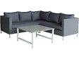 HABITAT ET JARDIN - Salon de jardin en aluminium "Turin" - Phoenix - Gris - vignette