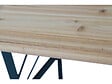 HABITAT ET JARDIN - Table de jardin brasserie pliante avec 2 bancs " Lisbonne " - 218 x 59,5 x 75 cm -  Marron - vignette