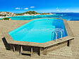 HABITAT ET JARDIN - Piscine bois " Ibiza " - 8.57 x 4.57 x 1.31 m + Pompe à chaleur 6.1 kW - vignette