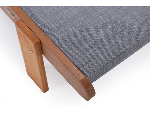 HABITAT ET JARDIN - Lot de 2 bains de soleil en bois exotique "Saïgon" - Maple - Gris - large