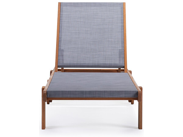 HABITAT ET JARDIN - Lot de 2 bains de soleil en bois exotique "Saïgon" - Maple - Gris - large