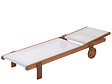 HABITAT ET JARDIN - Lot de 2 bains de soleil en bois exotique "Saïgon" - Maple - Ecru - vignette