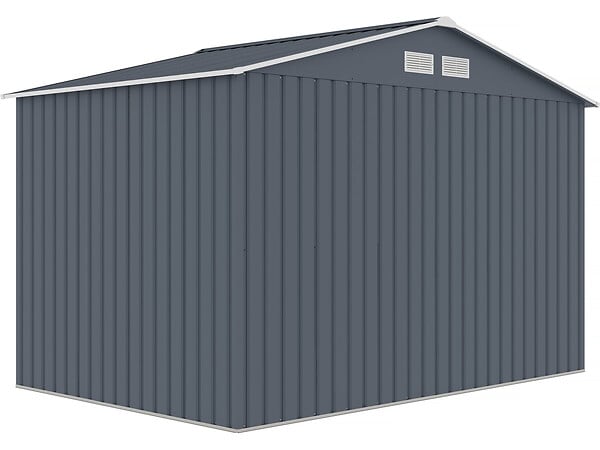 HABITAT ET JARDIN - Abri de jardin métal "Vegas II" - 5,29 m2 - Gris - large
