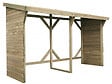 HABITAT ET JARDIN - Abri bûches - 2.5 m² - 2.78 x 0.90 x 1.85 m- 5 Stères - vignette