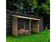 HABITAT ET JARDIN - Abri bûches - 2.5 m² - 2.78 x 0.90 x 1.85 m- 5 Stères - vignette