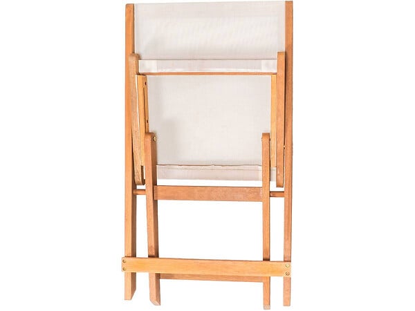 HABITAT ET JARDIN - Lot de 2 chaises pliantes en bois exotique "Seoul" - Maple - Beige - large