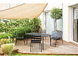 HABITAT ET JARDIN - Lot de 4 chaises de jardin en métal empilables "Bilbao" - Gris - vignette