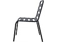 HABITAT ET JARDIN - Lot de 2 chaises de jardin en métal empilables "Bilbao" - Gris - vignette