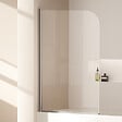 EMKE - Pare-Baignoire EMKE en Verre Sécurit 6 mm - Paroi de Douche Nano Anti-Tache 90 x 140 cm, Installation Facile - vignette