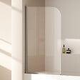 EMKE - Pare-Baignoire EMKE en Verre Sécurit 6 mm - Paroi de Douche Nano Anti-Tache 80 x 140 cm, Installation Facile - vignette