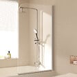 EMKE - Pare-Baignoire EMKE en Verre Sécurit 6 mm - Paroi de Douche Nano Anti-Tache 80 x 140 cm, Installation Facile - vignette