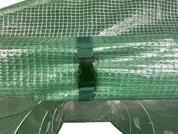 HABITAT ET JARDIN - Bâche pour serre tunnel de jardin "Lys" - 18 m² - 130g - Vert - large