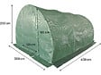 HABITAT ET JARDIN - Bâche pour serre tunnel de jardin "Lys" - 12 m² - 130g - Vert - vignette