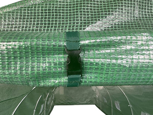 HABITAT ET JARDIN - Bâche pour serre tunnel de jardin "Lys" - 12 m² - 130g - Vert - large