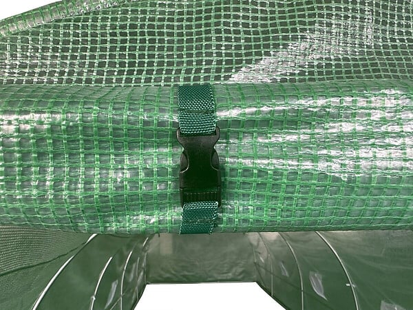 HABITAT ET JARDIN - Bâche pour serre tunnel de jardin "Lys" - 6 m² - 130g - Vert - large