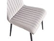 HABITAT ET JARDIN - Lot de 2 chaises en velours "Henley" - Gris clair - vignette
