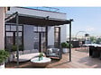 HABITAT ET JARDIN - Pergola adossée avec toit rétractable - 3 x 3 m - Gris anthracite - vignette
