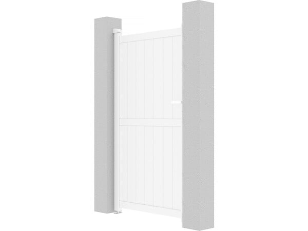 HABITAT ET JARDIN - Portillon aluminium "Lola" - 101.2 x 180.9 cm - Blanc - large