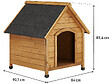 HABITAT ET JARDIN - Niche pour chien "Doggy" - 77 x 82 x 88 cm - Beige - vignette
