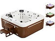 HABITAT ET JARDIN - Spa LED "Bora-Bora" - 6 places - Cuve blanche - système Balboa -  Enceintes bluetooth intégrées - vignette