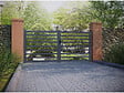HABITAT ET JARDIN - Portail aluminium ajouré "Martin" - 340 x 180 cm - Gris - vignette