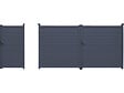HABITAT ET JARDIN - Pack portail + portillon "Marc" - Gris - vignette