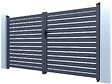 HABITAT ET JARDIN - Portail aluminium semi ajouré "Julien" - 300 x 140 cm - Gris - vignette