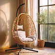 CONCEPT USINE - Fauteuil suspendu effet rotin CUZCO - vignette