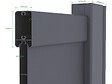 HABITAT ET JARDIN - Portillon en aluminium  "Bastien" - 100 x 176 cm - Anthracite - vignette
