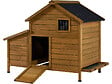 HABITAT ET JARDIN - Poulailler avec pondoir en bois "Cocotte" - Marron - vignette