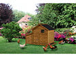 HABITAT ET JARDIN - Poulailler avec pondoir en bois "Cocotte" - Marron - vignette