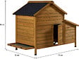 HABITAT ET JARDIN - Poulailler avec pondoir en bois "Cocotte" - Marron - vignette