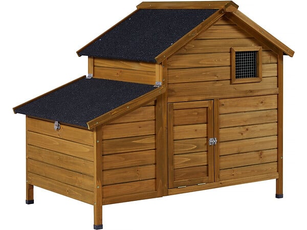 HABITAT ET JARDIN - Poulailler avec pondoir en bois "Cocotte" - Marron - large