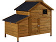 HABITAT ET JARDIN - Poulailler avec pondoir en bois "Cocotte" - Marron - vignette