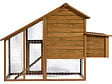 HABITAT ET JARDIN - Poulailler "Princesse" avec pondoir en bois - 4 poules - Marron - vignette