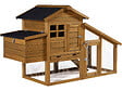 HABITAT ET JARDIN - Poulailler avec pondoir en bois "Clochette" - Marron - vignette