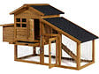 HABITAT ET JARDIN - Poulailler avec pondoir en bois "Clochette" - Marron - vignette