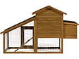 HABITAT ET JARDIN - Poulailler avec pondoir en bois "Clochette" - Marron - vignette