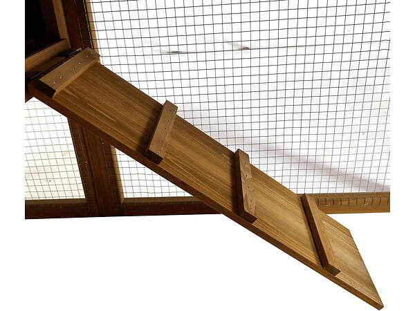 HABITAT ET JARDIN - Poulailler avec pondoir en bois "Clochette" - Marron - large
