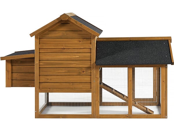 HABITAT ET JARDIN - Poulailler "Poulette" avec pondoir en bois - Marron - large