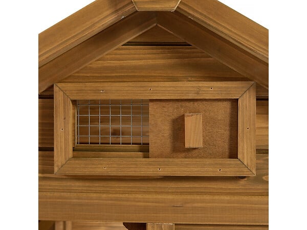 HABITAT ET JARDIN - Poulailler "Poulette" avec pondoir en bois - Marron - large