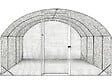 HABITAT ET JARDIN - Enclos à poules dôme 15 m² parc grillagé "Cocorico" - 5 x 3 m - acier galvanisé - vignette
