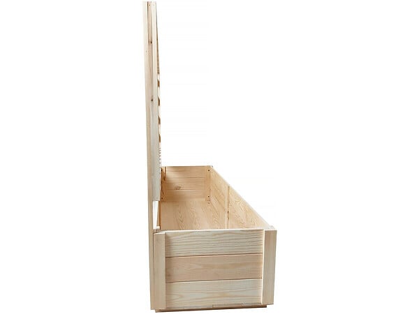 HABITAT ET JARDIN - Jardinière en bois "Orpin" avec treillis - 98 x 34 x 104 cm - large