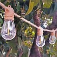 LUMISKY - Guirlande solaire FANTASY CORD HYBRID 10 ampoules 7.50M - vignette