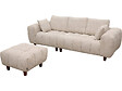 HABITAT ET JARDIN - Ottoman pour canapé droit "Matignon" - 70 x 70 x 46 cm - Beige - vignette