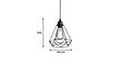 ENTREPOT BRICO - Plafonnier suspension luminaire métal noir 20,5x25 cm - vignette