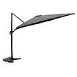CONCEPT USINE - Ensemble parasol  gris 3x4m et 4 dalles à lester CESARE - vignette